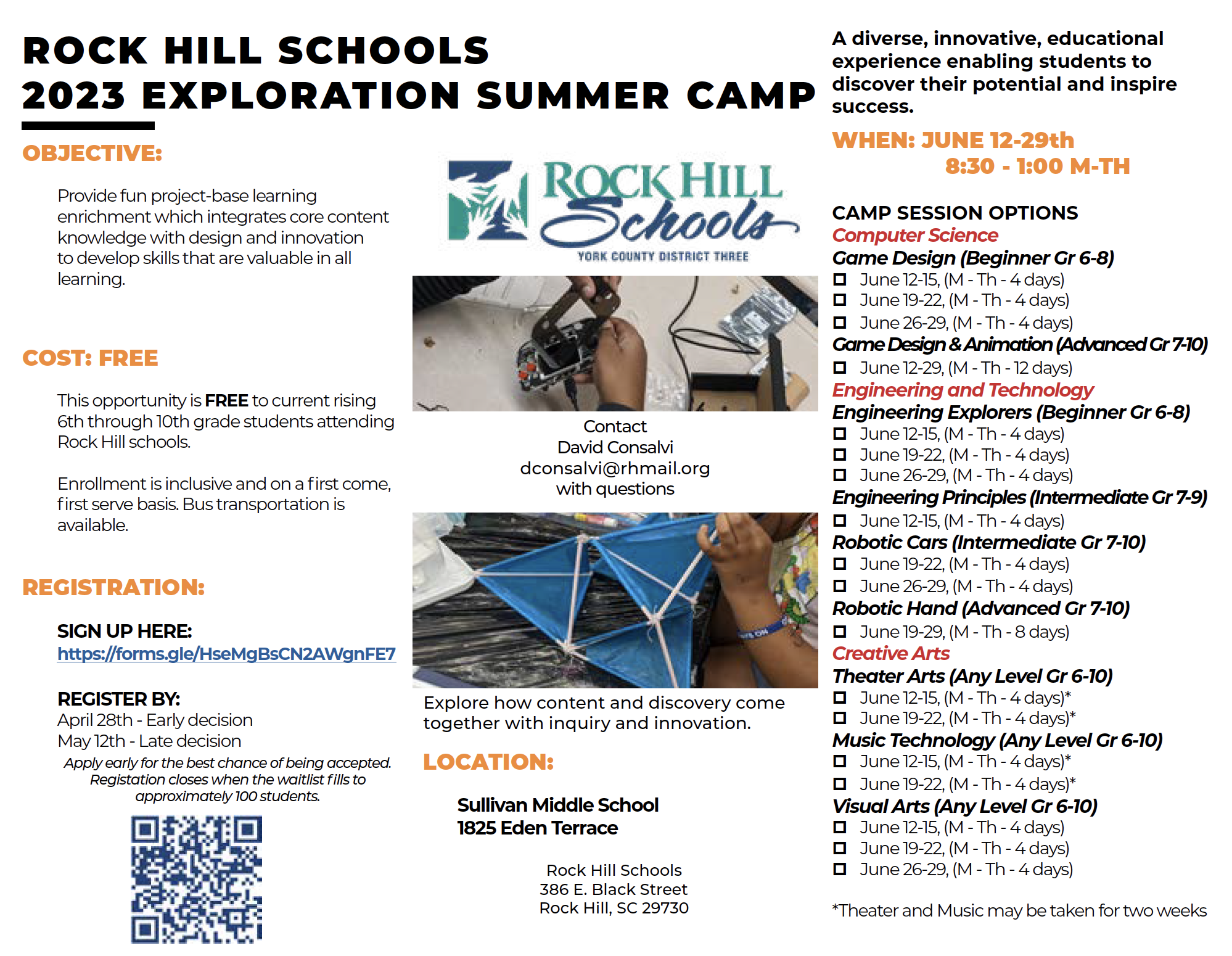 2023 Exploration Summer Camp